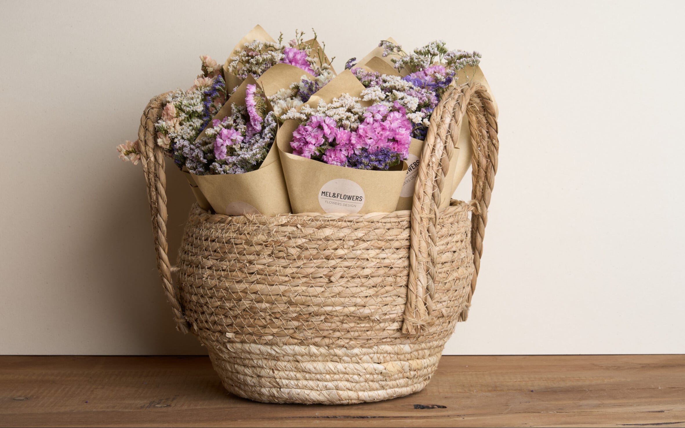 זר פרחים מיובשים